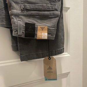 COPY - 34x30 Prana Axiom jeans. Dark grey. New with tags.